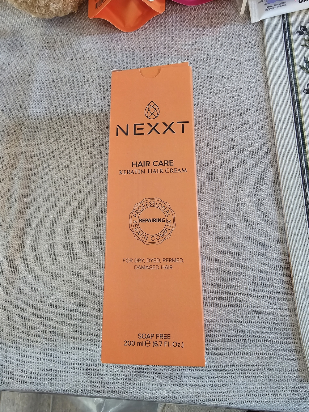 Orange Keratin Hair Cream for Men - Repairing Hair Care